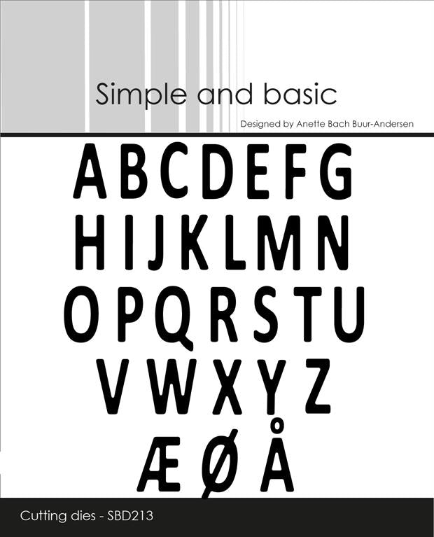 Simple and Basic - Dies - Upper Case Alphabet - Mini Alphabet