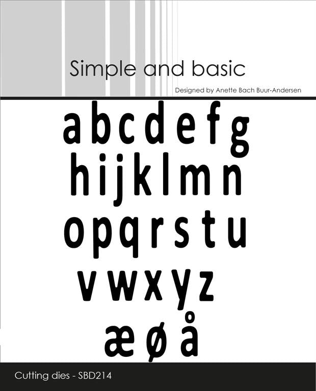 Simple and Basic - Dies - Lower Case Alphabet - Mini Alphabet