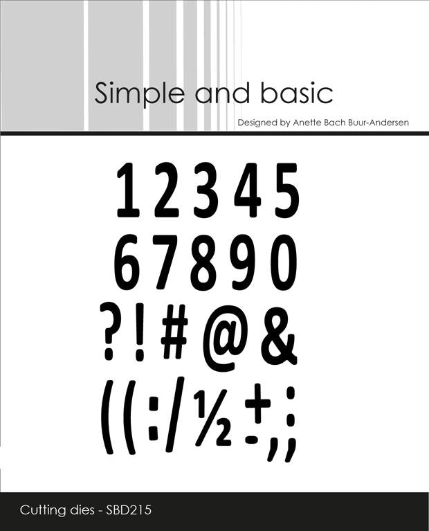 Simple and Basic - Dies - Mini Numbers