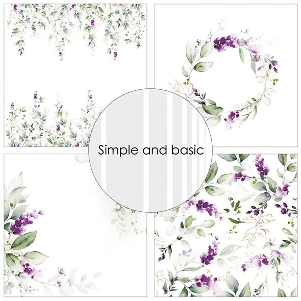 Simple and Basic - Lavender Spirit - Paper Pack    12 x 12"
