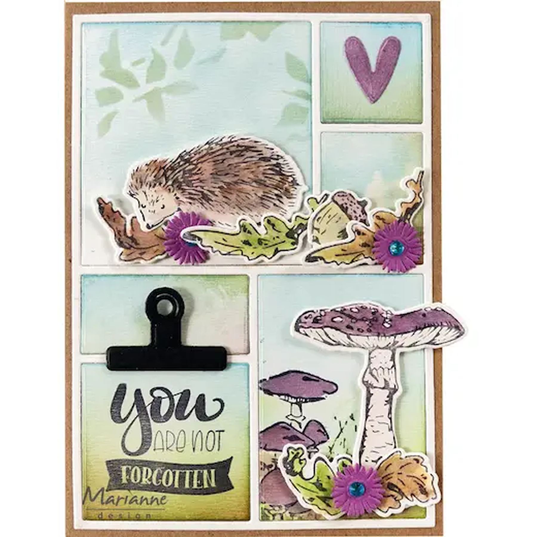 Marianne Design - Clear stamps & dies - Tiny's Mushrooms