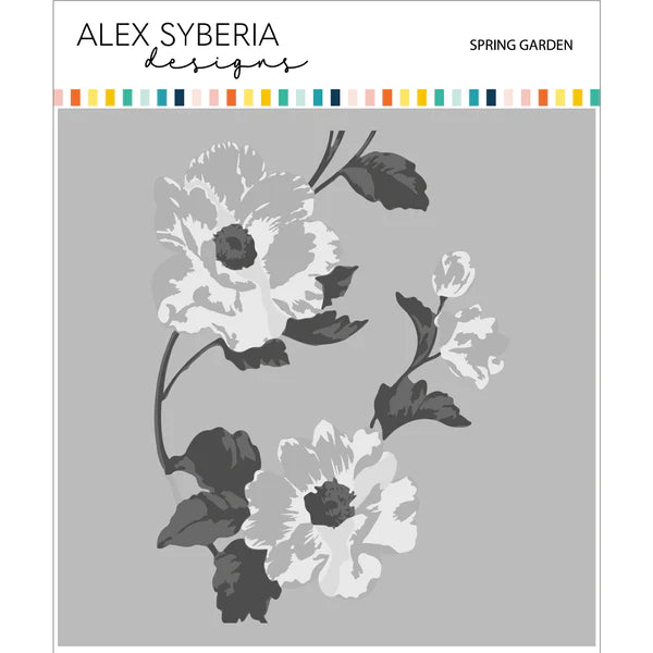 Alex Syberia - Layering  Stencil Set - Spring garden