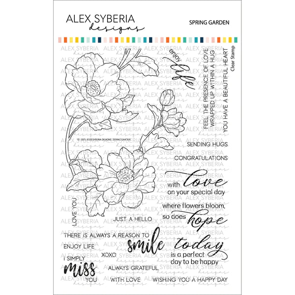 Alex Syberia Designs - Clear stamps - Spring Garden