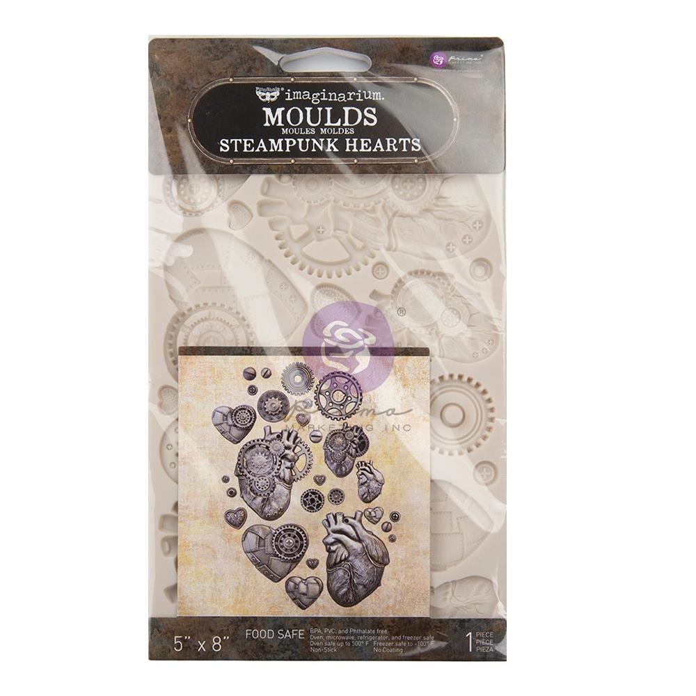 Prima - Finnabair Decor Mould - Steampunk Hearts
