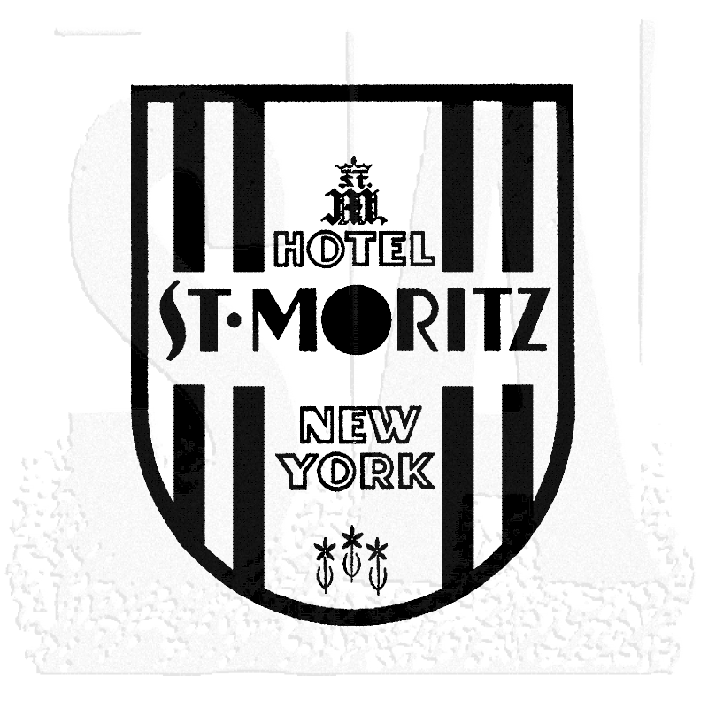 Tim Holtz Collection - Hotel St. Moritz - Wood mount Stamp