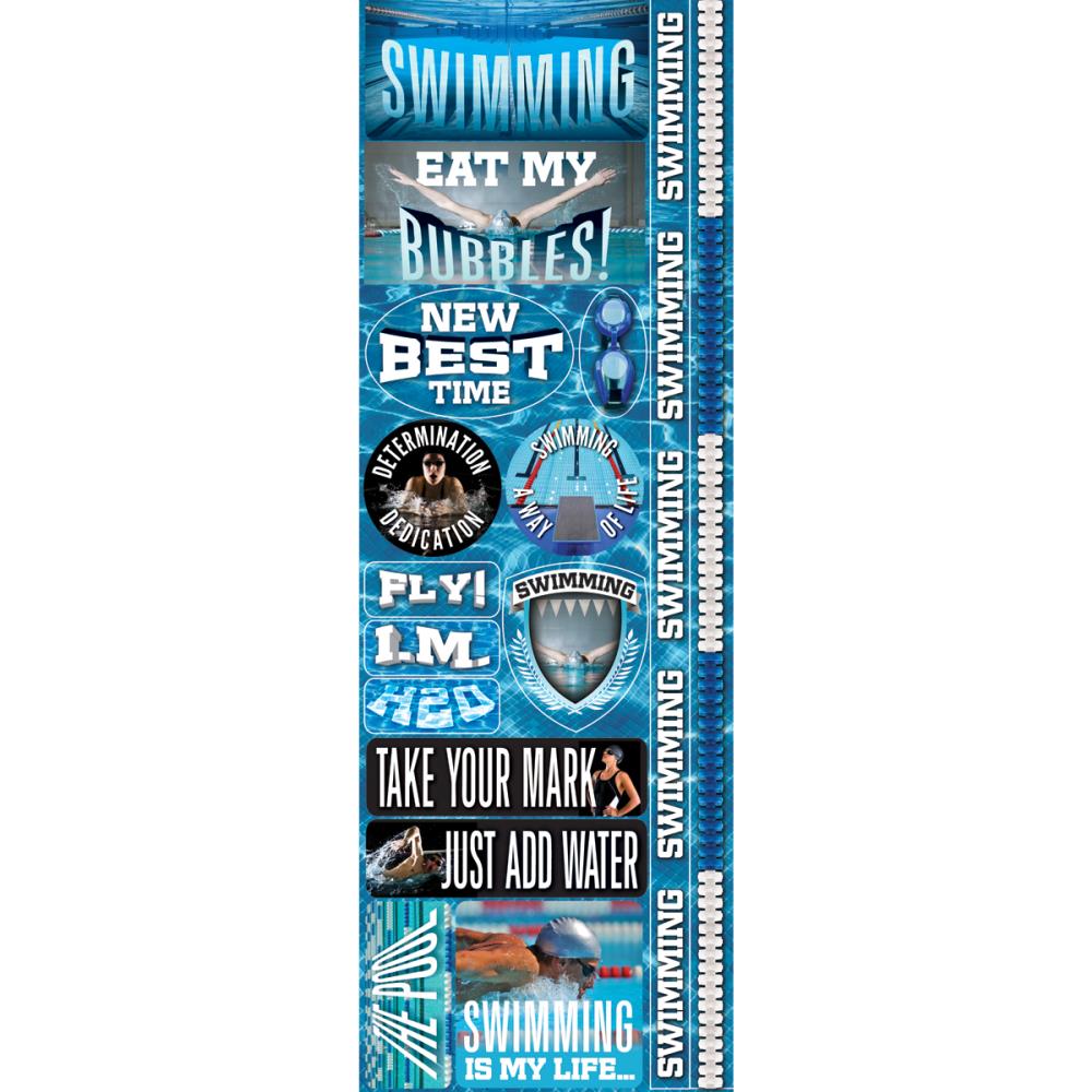 Reminisce - cardstock Stickers - Swim Combo