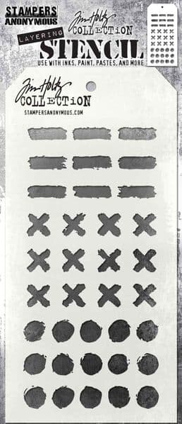 Tim Holtz Layered Stencil 4.125″X8.5″ Grime Tim Holtz Layered Stencil 4.125″X8.5″ Grime