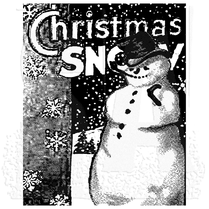 Tim Holtz - Mounted Stamp - The Snowman
