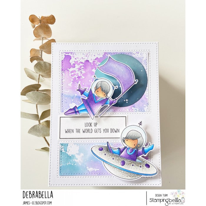 Stamping Bella - Cling Mounted Stamp - Tiny townie astronauts