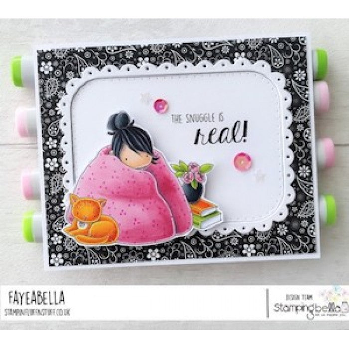 Stamping Bella - Cling Mounted Stamp - Tiny townie loves to snuggle