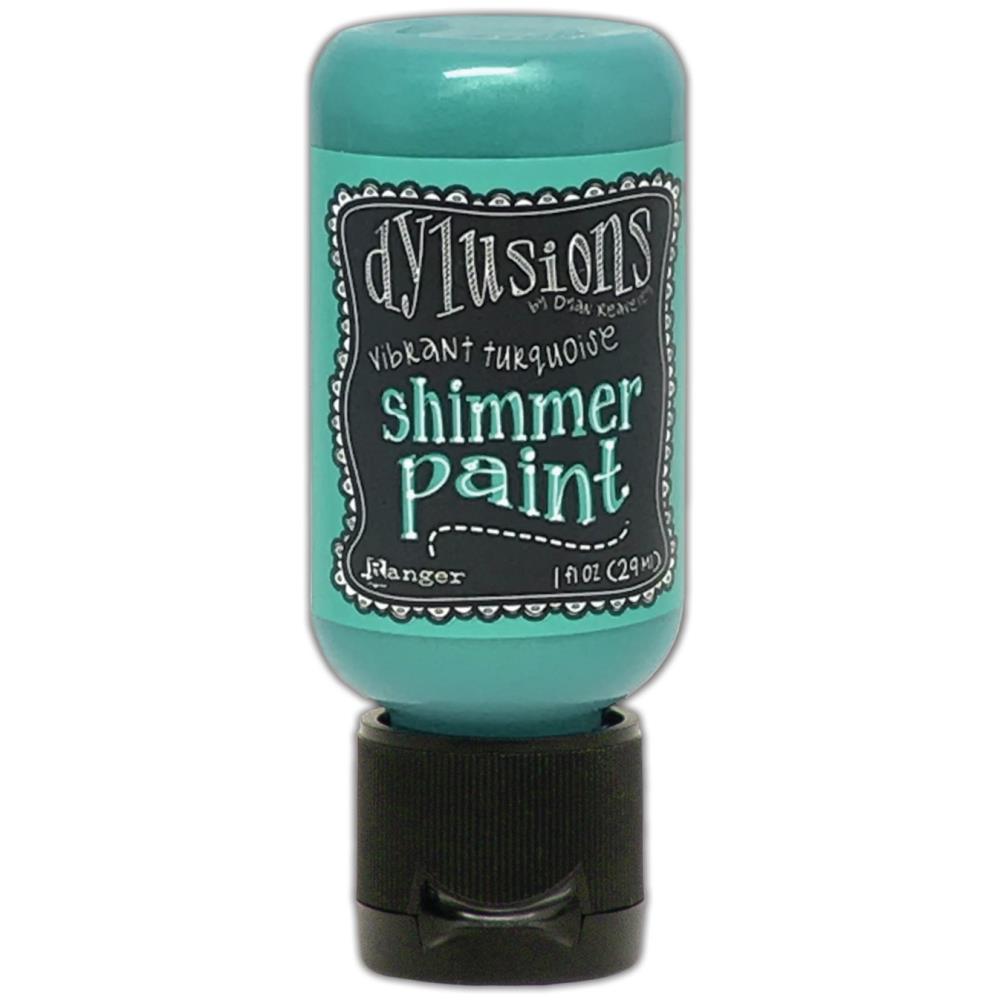 Dylusions - Acrylic - Shimmer Paint - Vibrant Turquoise