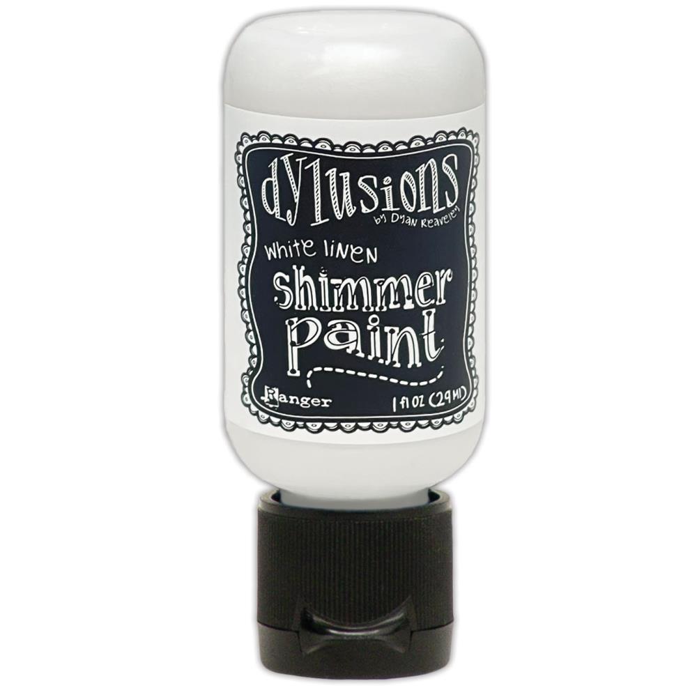 Dylusions - Acrylic - Shimmer Paint - White Linnen