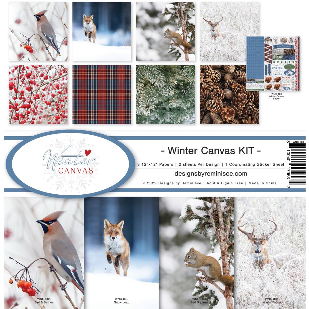 Reminisce - Winter Canvas Kit  -    12x12"