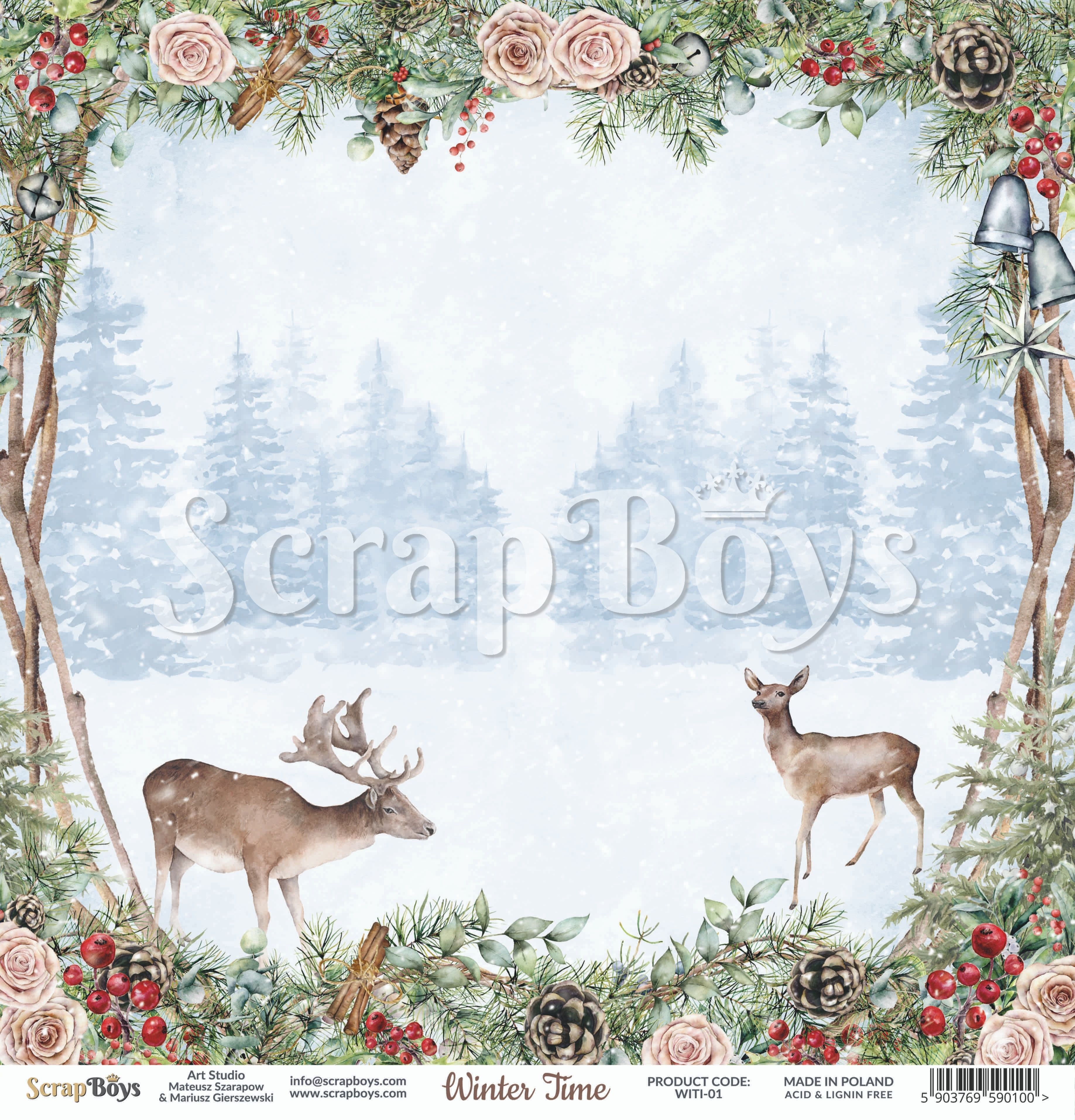 Scrapboys - Winter Time - 01 - 12x12"