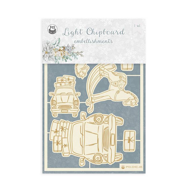 P13 - Christmas Charm  - Light Chipboard - 02